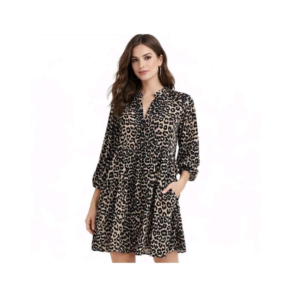 NWT Caralyn Mirand The Drop Women’s Leopard Print Dress Size M